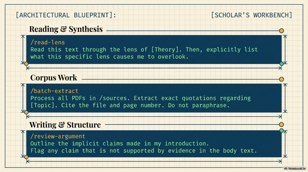 Prompt gallery and research skills